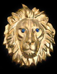 GOLD PLATED STERLING SILVER WITH SAPPHIRES